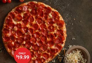 Round Table Large Double Play Pepperoni Pizza