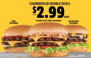 Carls Charbroiled Double Deals