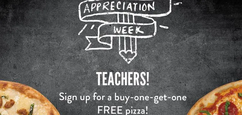 MOD Pizza Buy One Get One for Teachers