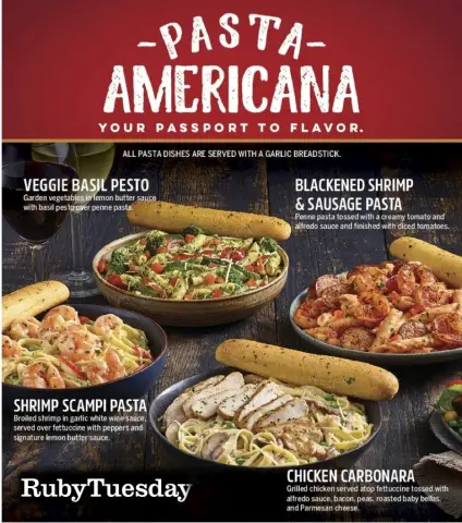 Ruby Tuesday Unveils New Pasta Americana Entrees ...