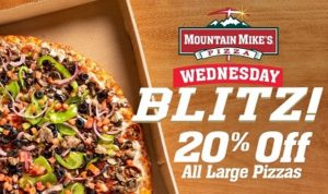 Mountain Mike's Pizza Blitz 20 Off