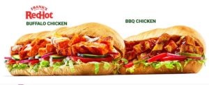 Subway new Frank’s Red Hot Buffalo Chicken Sandwich and BBQ Chicken Sandwich