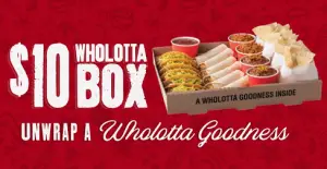 Taco Bueno $10 Wholotta Box