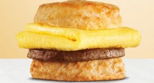 Hardee’s Free sausage & Egg Biscuits