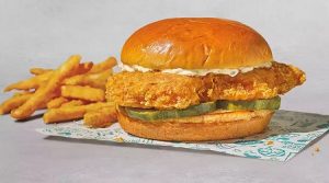 Popeyes Cajun Flounder Sandwich