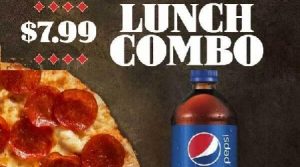 Round Table Pizza $7.99 Lunch Combo