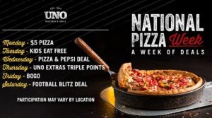 UNO Pizza Week Deal